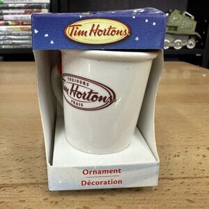 Tim Hortons White Coffee Cup 2012 Christmas Ornament Collectible In Box